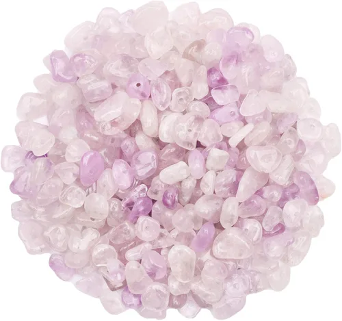 Vista 11 de 500 cuentas de piedra natural con virutas naturales, citrino de 0.317 a 0.315 pulgadas, piedras preciosas irregulares de cristal curativo, cuentas