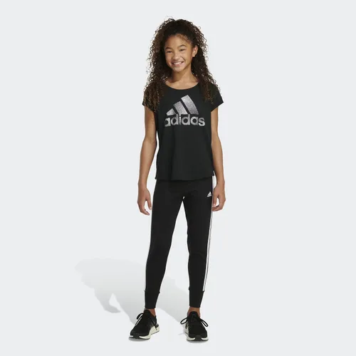 Vista 6 de adidas Joggers de algodón con 3 rayas para niña