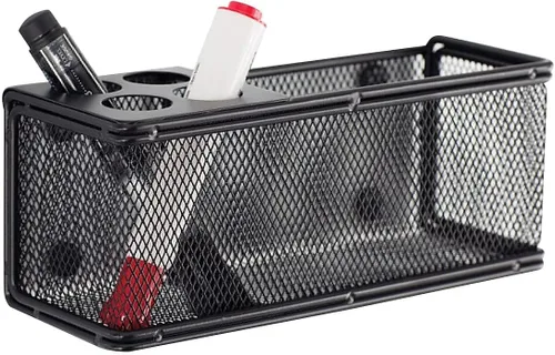 Vista 3 de Safco Onyx - Cesta organizadora de marcadores de malla – Malla de acero con acabado de recubrimiento en polvo duradero – 8 pulgadas de ancho x 3.25