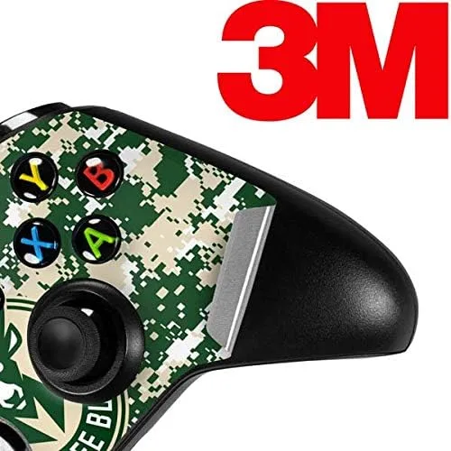 Vista 3 de Skinit Decal Gaming Skin Compatible with Xbox One S Controller - Officially Licensed NBA Milwaukee Bucks Camo Digi Design
