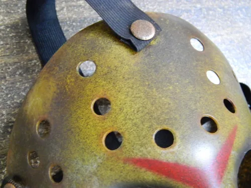 Vista 3 de Dead Head Props DHP Dark Jason - Máscara de hockey para disfraz de Halloween, máscara de fiesta