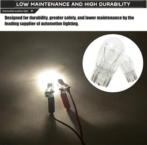 Vista 6 de gunhunt Automobive T20 1891/7443 - Bombilla de freno de doble alambre, 12 V, 21/5 W, luz trasera de señal de giro ultrabrillante, indicador DRL
