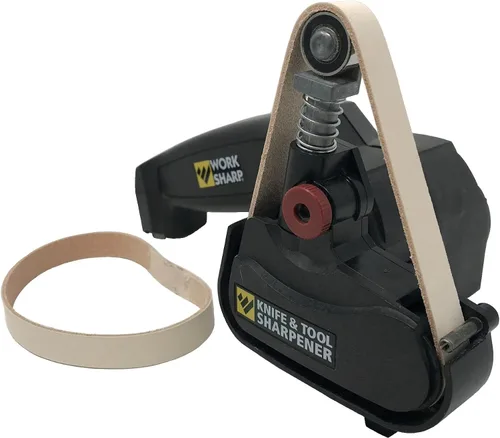 Vista 3 de 1/2X12 Super Strop Sharpening Belt Pack 2 Cuero Honing Belts & Surtido de Cinturones de Afilado con Blanco y Verde pulido com