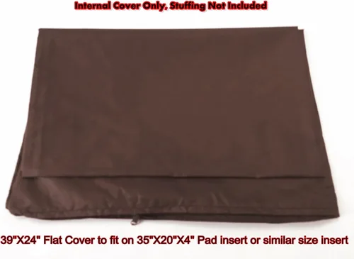 Vista 4 de Dogbed4less 1 paquete de funda de edredón interna impermeable con cremallera para perros pequeños, medianos de 35 x 20 x 4 pulgadas, almohadilla