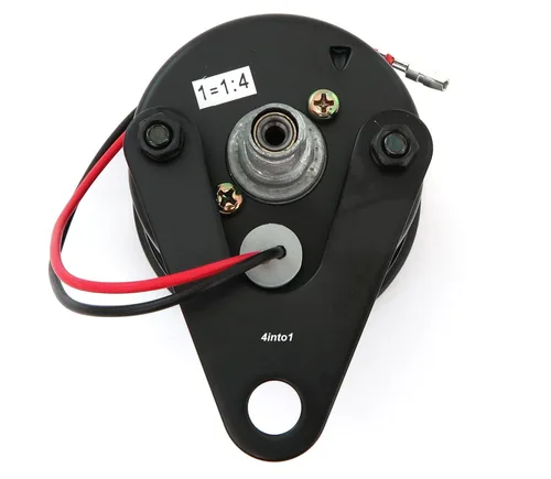 Vista 2 de Mini tacómetro mecánico para motocicleta Tach 12K RPM - Negro - 1:4