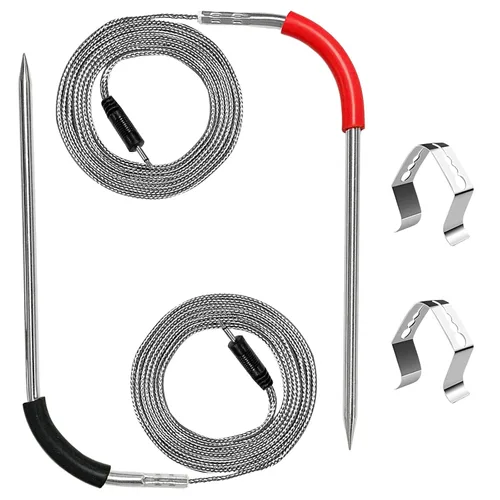 Vista 8 de 2 paquetes de sondas de temperatura para carne de repuesto para Weber iGrill Pro, compatibles con parrillas de gas Genesis, Spirit y parrillas