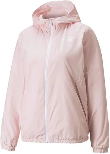 Vista 3 de PUMA Mujeres Essentials Sólido Cortavientos Casual Atlético Ropa de abrigo Casual Aislado - Rosa