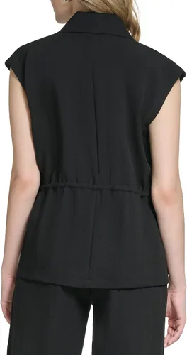 Vista 3 de Calvin Klein Women's Open Cap Sleeve Jacket