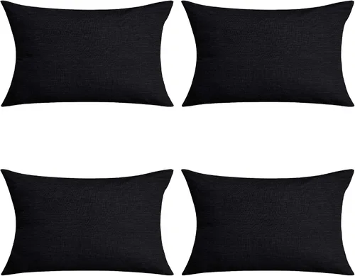 Vista 33 de Deconovo Juego de 2 fundas de almohada de pana suave con cremallera invisible, 16 x 16 pulgadas, color gris pardo, decoración del hogar para sofá