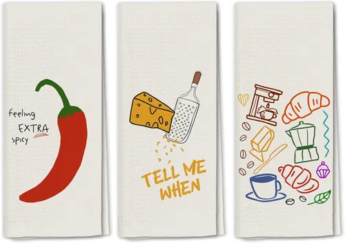 Vista 12 de Juego de 2 toallas de cocina italianas, decoración de cocina italiana, toallas de bar para camarero de cocina, paños de cocina retro para toallas
