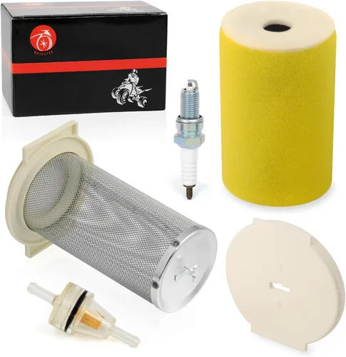 Vista 3 de Kit de filtro de aire y tapa de extremo de guía con bujía para Yamaha Big Bear 350 Moto-4 250 350 YFM350 Timberwolf 250 YFB250 1987-2000 Kodiak 400