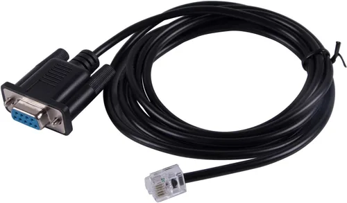 Vista 5 de DB9 Serial RS232 a RJ12 6P6C Cable adaptador para APC PDU 940-0144A