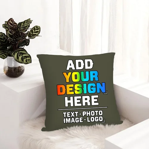 Vista 5 de Funda de almohada personalizada, diseña tu propia funda de almohada con logotipo de texto y texto de dos lados para marido, esposa, para hombres