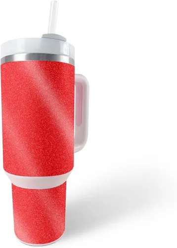 Vista 31 de MightySkins - Vaso con purpurina brillante compatible con Stanley The Quencher H2.0 FlowState de 40 onzas, morado sólido, acabado protector