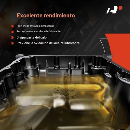 Vista 5 de A-Premium Cárter de aceite de motor con tapón de drenaje