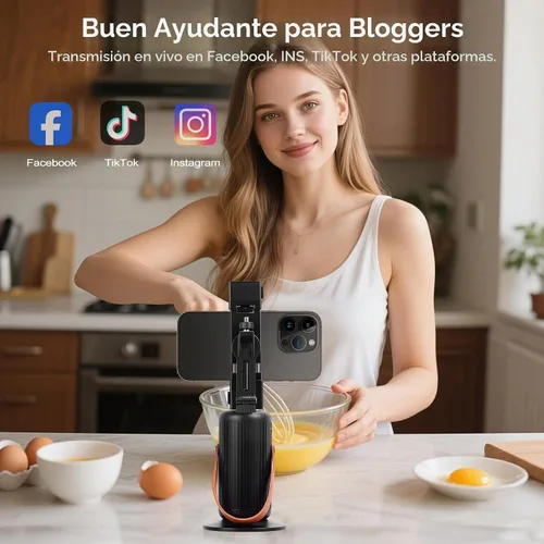 Vista 8 de Trípode automático de seguimiento facial de 360°, soporte