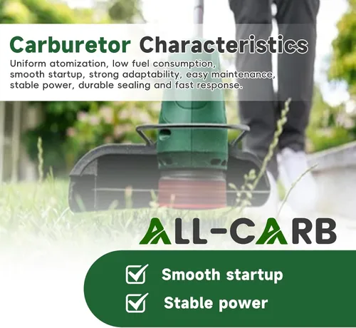 Vista 6 de ALL-CARB Kit de carburador FS55R de repuesto para Stihl FS45 FS46 FS46C FS55 HS45 FC55 FS55R FS55R FS55RC FS38 FS45C KM55R Recortadora de cuerdas
