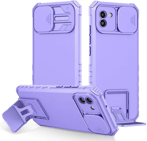 Vista 131 de Funda compatible con Samsung Galaxy M13 5G/A04 Dimensional Soporte Ventana Corredera Teléfono Móvil Funda Protectora a Prueba de Golpes para Samsung