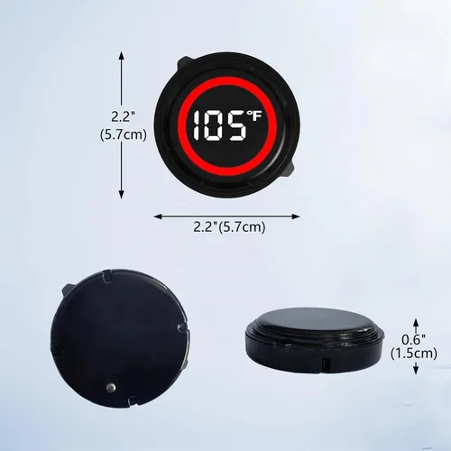 Vista 5 de Paquete de 2 termómetros flotantes impermeables para baño de hielo, piscina, bañera