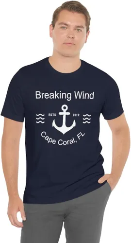 Vista 2 de Camiseta personalizada con nombre de barco, camiseta náutica personalizada, camisa de ancla personalizada, regalo de camiseta náutica, unisex