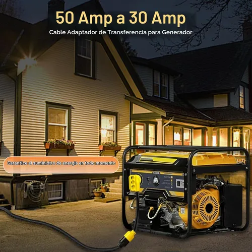 Vista 6 de Adaptador de generador de 50 amperios a 30 amperios, NEMA 14-50P a