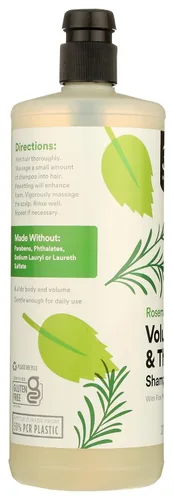 Vista 4 de 365 by Whole Foods Market, Champú Volumen y Grosor con Proteína de Arroz y Colágeno, Aroma a Menta de Romero, 32 Fl Oz