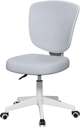 Vista 11 de Silla de escritorio para niños, altura y profundidad del asiento, silla de estudio ajustable con giro de 360°, ruedas de freno para sentarse