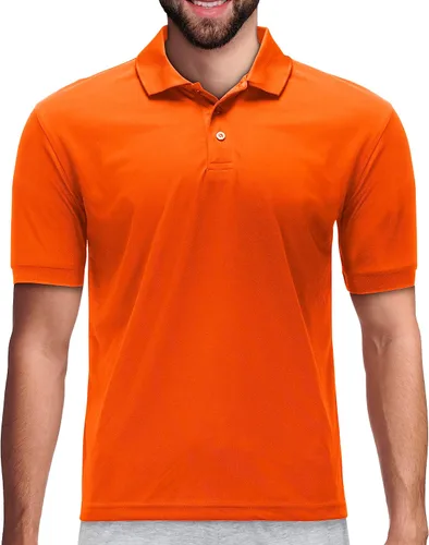 Vista 19 de Premium Wear - Camisetas tipo polo para hombre, con gran absorción de humedad