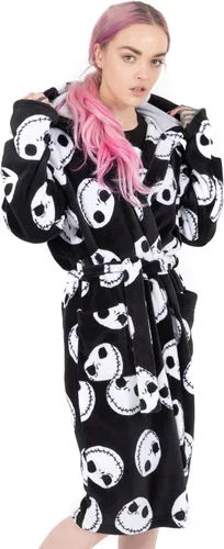 Vista 2 de Disney The Nightmare Before Christmas - Albornoz para mujer, color negro