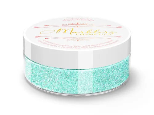 Vista 170 de MARBLERS Polvo de mica natural grueso [perla azul acero] 0.11 onzas (0.11 oz) altamente pigmentado no tóxico, vegano, libre de crueldad animal