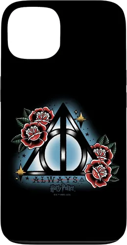 Vista 7 de iPhone 16 Harry Potter Always Deathly Hallows Symbol Floral Portrait Case