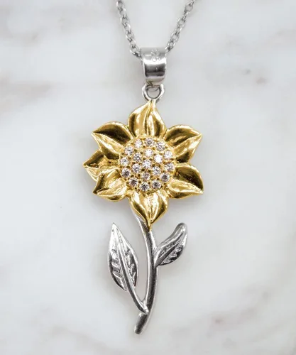 Vista 8 de Joyería de quinceañera, collar de regalo de quinceañera, dulce quince regalos, colgante de girasol, regalo para niñas adolescentes, 15 cumpleaños