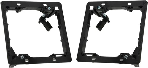 Vista 9 de iMBAPrice Soporte de montaje de bajo voltaje de 2 bandas, paquete de 2 Soporte para paneles de yeso, soporte LV2-2, para Ethernet, HDMI, altavoces