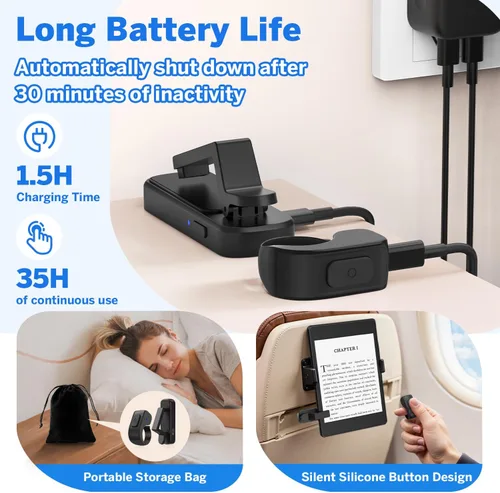 Vista 5 de Anillo girador de páginas para Kindle, control remoto para iPhone, iPad, tabletas Android, lectores electrónicos, girador de páginas para Kindle
