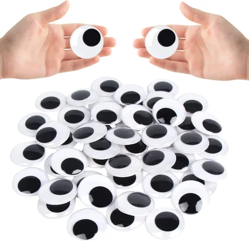 Vista 10 de LOMIMOS 1500pcs Wiggle Googly Eyes con autoadhesivo, 0.157 in-0.591 in, para decoración de manualidades de bricolaje
