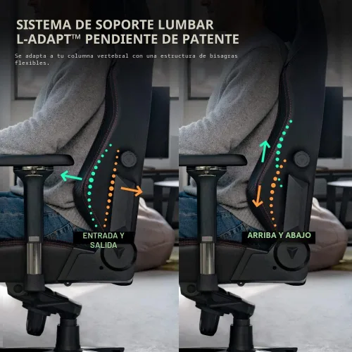 Vista 6 de Secretlab Titan Evo Ahri Silla Gaming - Reclinable - Silla de Computadora Ergonómica y Cómoda con Reposabrazos 4D - Almohada Magnética