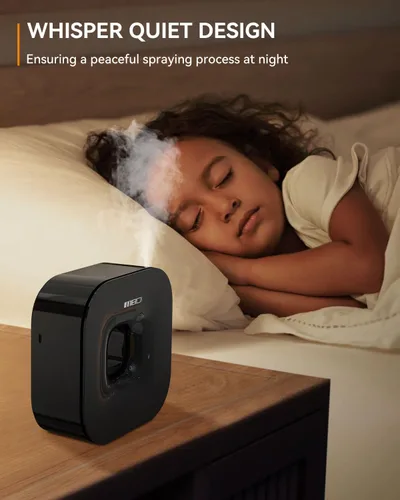 Vista 8 de MEIDI Difusor de aceite esencial sin agua, difusor de aromaterapia inalámbrico Bluetooth con control de aplicación, ajuste inteligente