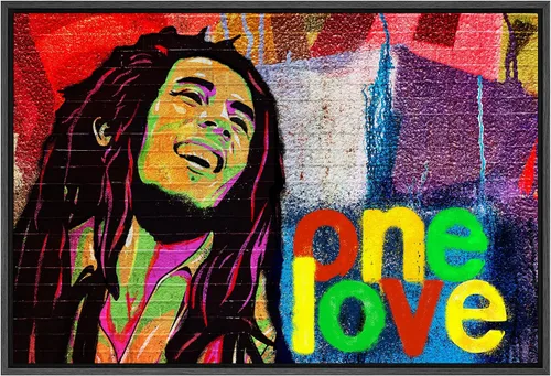 Vista 15 de SIGNWIN Lienzo enmarcado para pared, pintura en aerosol de grunge, ciudad urbana, alas de ángel vanguardistas, graffiti y arte callejero, arte