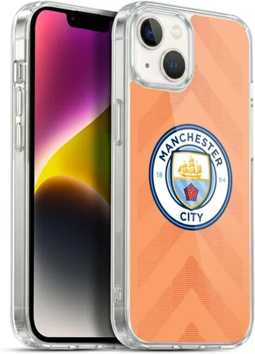 Vista 127 de Head Case Designs Funda de gel con licencia oficial del Manchester City Man City FC Away 2022/23 [protección de grado militar] compatible con Apple