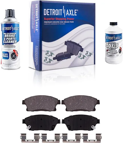 Vista 47 de Detroit Axle - Pastillas de Freno Delantero para Nissan Altima Maxima Sentra 350Z Cube Juke Versa INFINITI G35 I30 I35 Suzuki SX4 Crossover