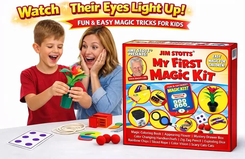 Vista 3 de Kit de magia “My First Magic Kit” de Jim Stott's, perfecto para principiantes y niños de todas las edades