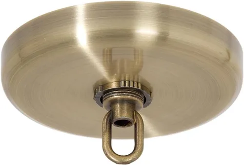 Vista 7 de B&P Lamp Kit de placa de techo redondeada (bronce antiguo)