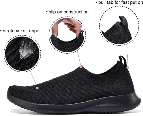 Vista 3 de MAIITRIP Calcetines elásticos cómodos para mujer para caminar, ligeros, antideslizantes, para otoño (talla 5.5-11)