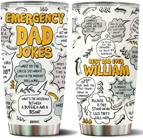 Vista 16 de Vaso personalizado de regalo para papá, regalos para padrastro de hija, hijo, niños, cumpleaños, Navidad, día del padre, regalo para padrastro, taza