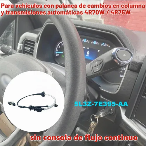Vista 2 de WayJun 5L3Z-7E395-AA Cable de cambio de transmisión automática Compatible con F-150 2005 2006 2007 2008 para vehículos con cambio de columna