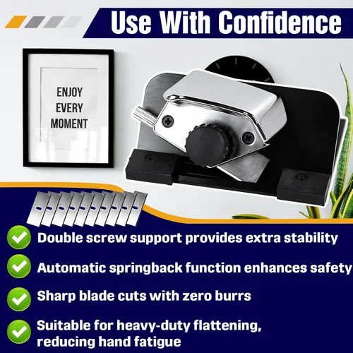 Vista 4 de Handheld 45 Degree Steel Bevel Mat Cutter with Auto-Springback Safety