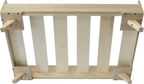 Vista 5 de Midlee Marco de cama elevado de madera para perro, pequeño