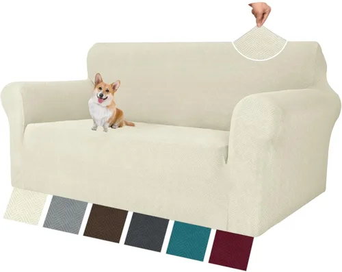 Vista 71 de MAXIJIN Funda elástica para silla con brazos, 1 pieza para sofá o silla de estar, funda antideslizante (31-46 pulgadas), protector de muebles que se