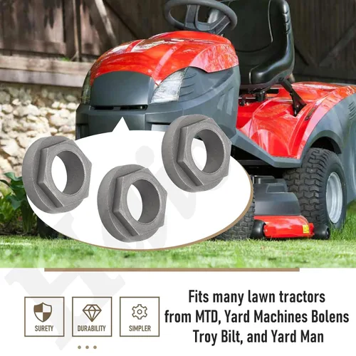 Vista 6 de 941-04124 Cojinete de eje de dirección/cojinete de brida hexagonal de 5/8 pulgadas de diámetro interior, compatible con MTD Bolens, Troy Bilt y Yard