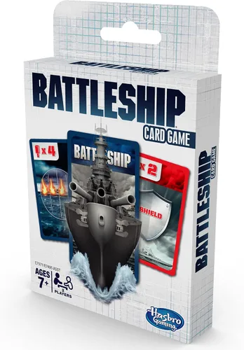 Vista 5 de Hasbro Gaming Juego de cartas de acorazado para niños, juego de estrategia para 2 jugadores, marrón/a, divertidas actividades de verano, esenciales